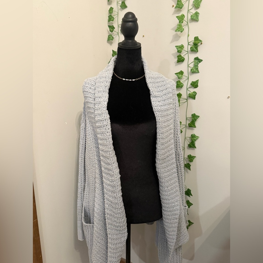 POL Dusty Blue Women's Cardigan